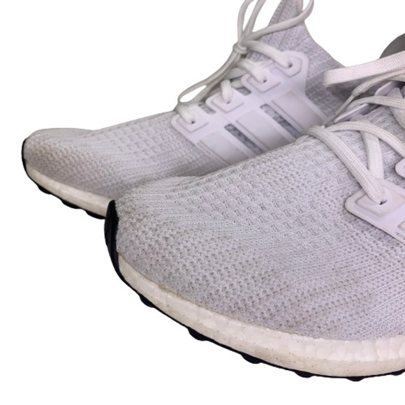 ADIDAS White & Gold Primeblue Ultra-Boost Sneakers - Picture 3 of 13